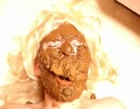 Face fully covered in shit and fucked in her tight asshole XXX Porn Video